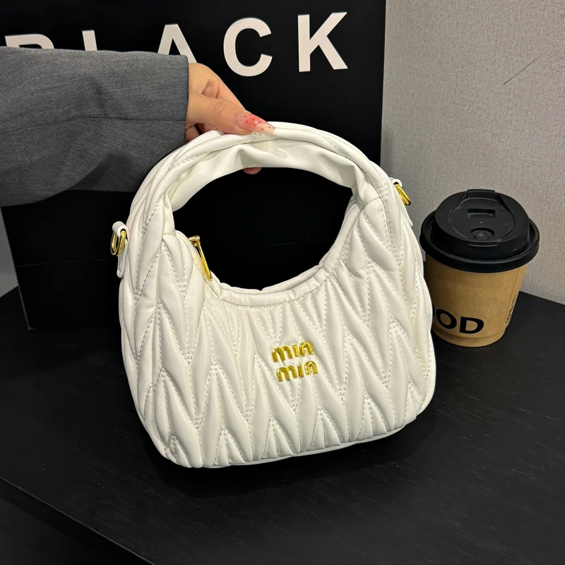 

Chic Ladies Leather Shoulder Bag With Detachable Strap Handbags Collection By Famous Designer Brand