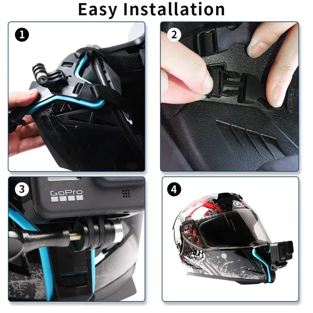 Motorcycle Helmet Chin Bracket, GoPro Action and Sports Camera Accessories image 3