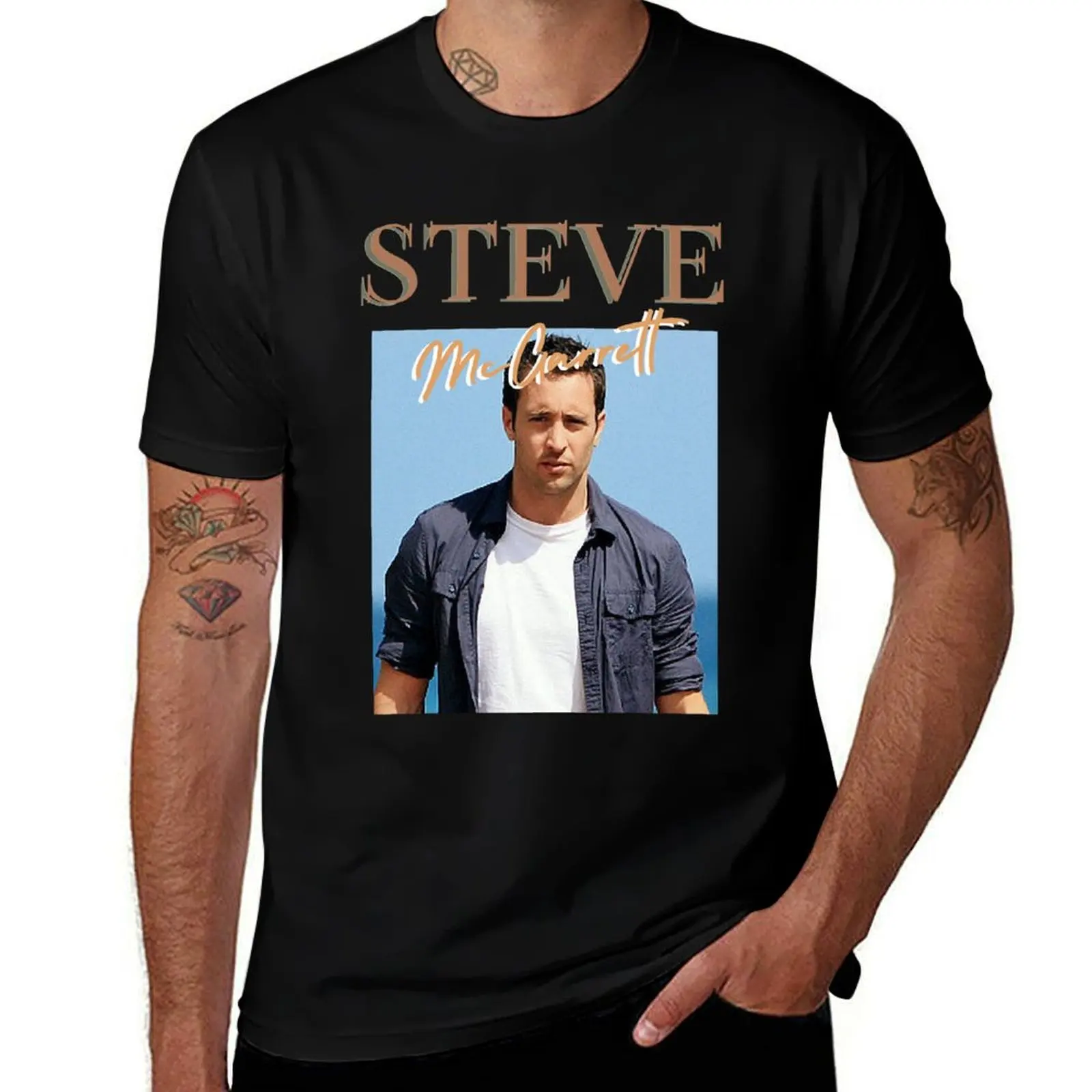 Attraction naturelle, exceptionnelle, délicate, vintage, Steve Mcgarrett, cadeaux longs pour T-shirt