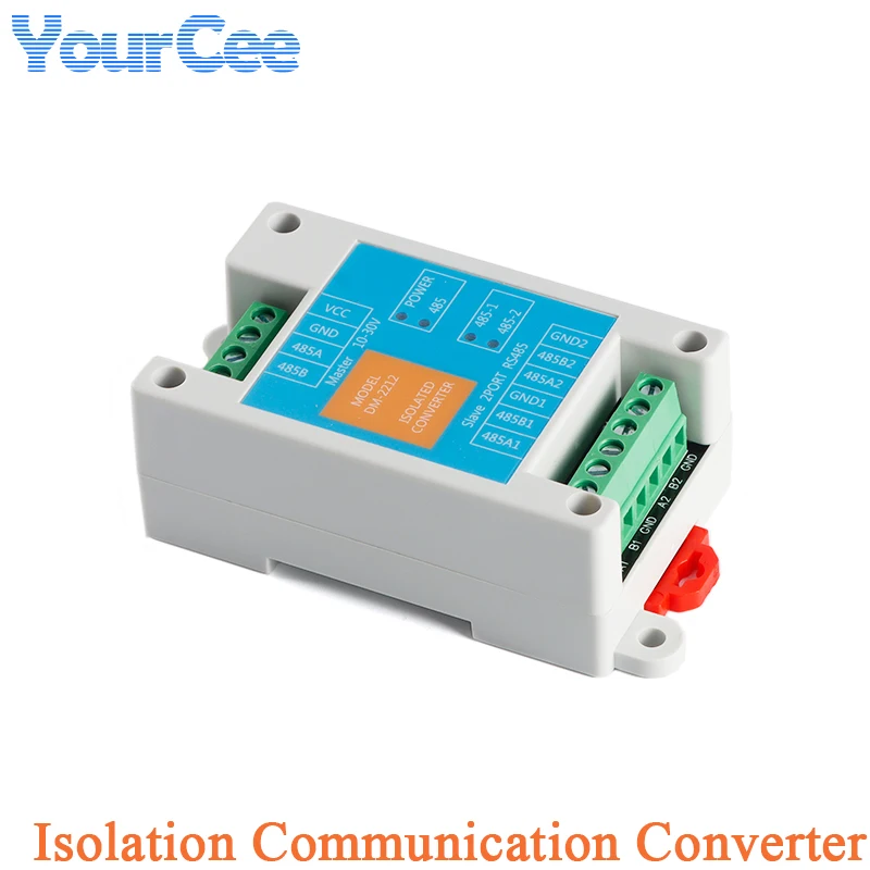 2 Channel Way RS485 to RS485 Repeater DM-2212 Photoelectric Optocoupler Isolation Industrial Grade  Communication Converter