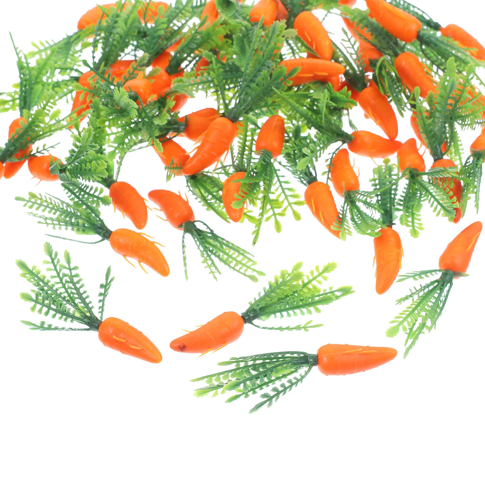 

60 Pcs Small Artificial Plants Simulated Carrot Carrots Home Kitchen Fake Vegetables Model Mini for Crafts Simulation