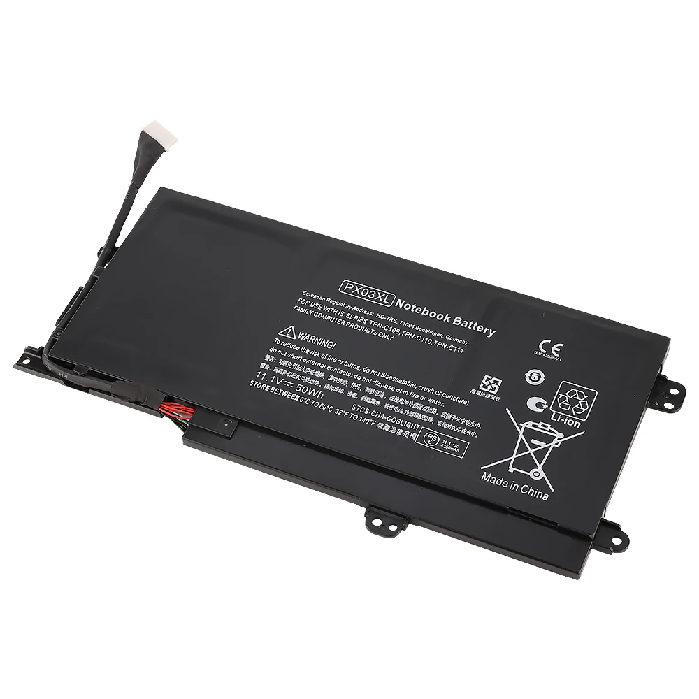 Brand New OEM 50Wh 4500mah 11.1V PX03XL PX03 TPN-C111 Laptop Battery for HP Envy M6-K Series for HP Envy 14 Sleekbook/Touchsmart