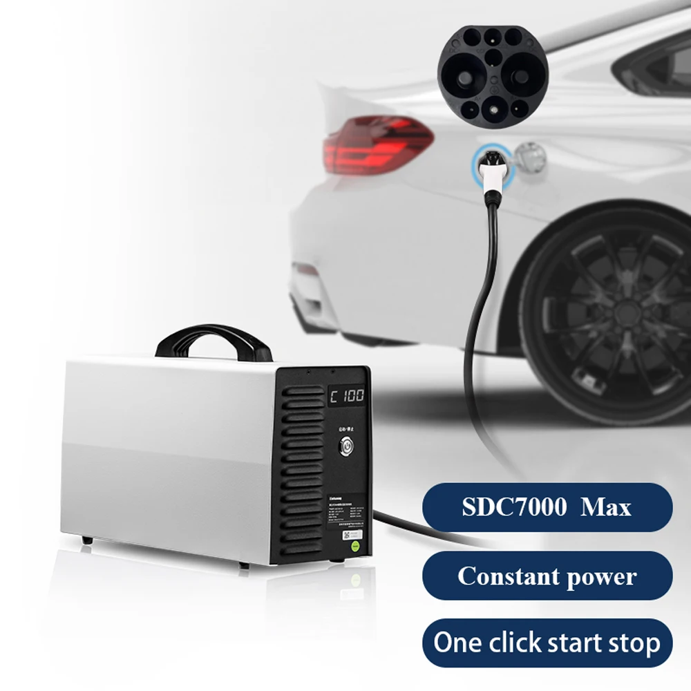 7Kw Portable DC Fast EV Charger GB/T Type2 16A On-Board Charger for Electric Vehicle Portable Chargers Adjustable Current