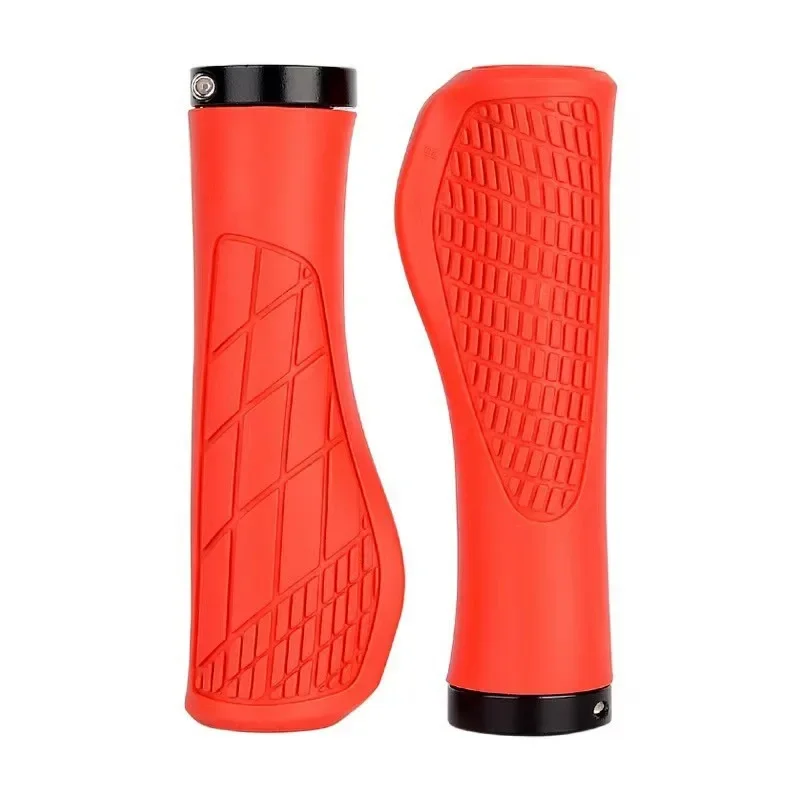 1Pair MTB Bike Handlebar Grips Anti-skid Comfortable Lockable Soft Rubber Cycling Parts