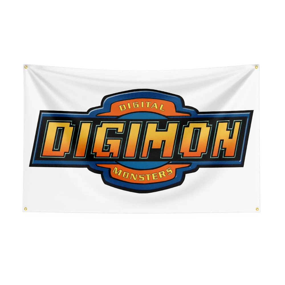 3x5ft D-Digitals-Monsters D-Digimons Flag Polyester Digital Printed Game Tapestry Curtain For Decor