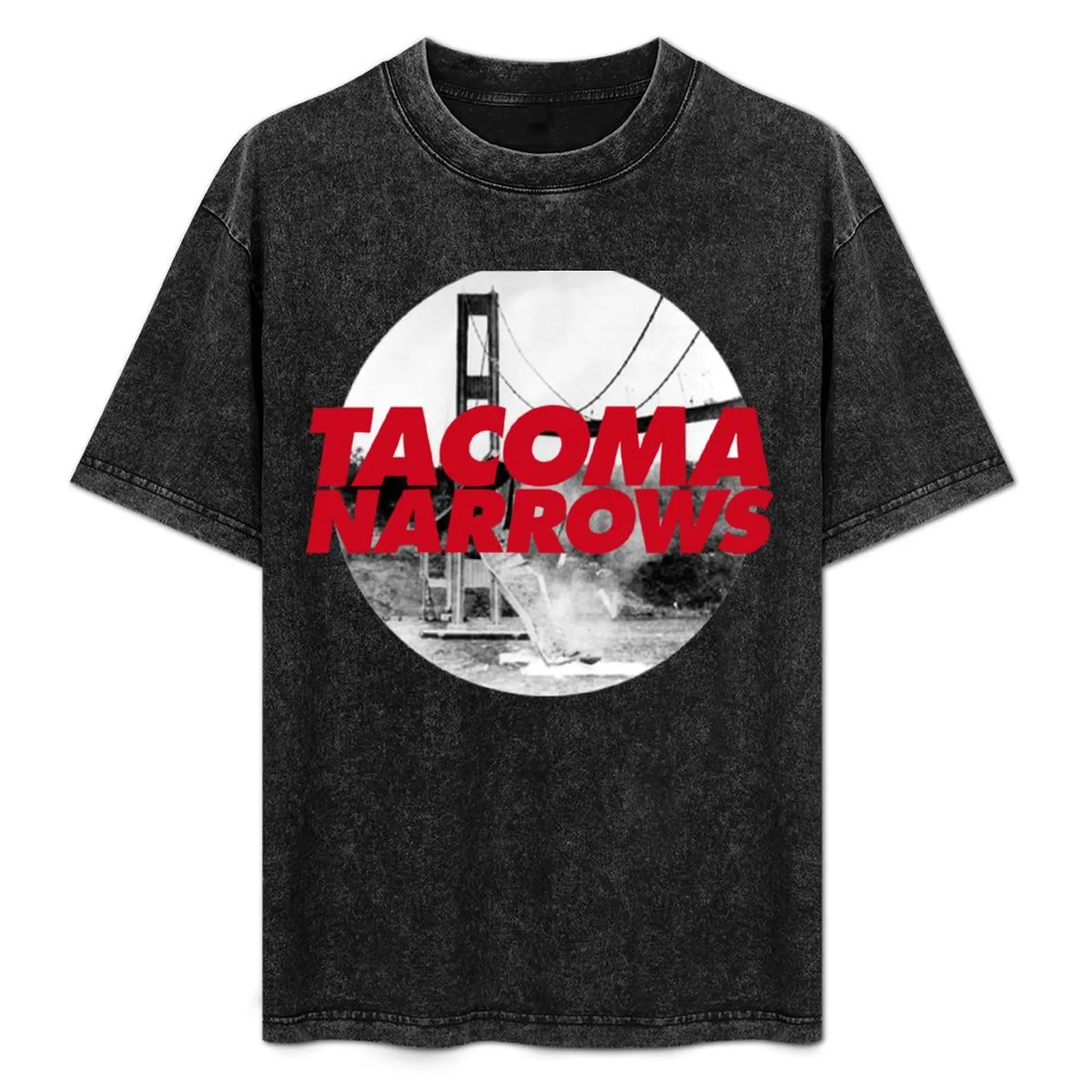 

Tacoma Narrows Bridge T-Shirt Work Utility Short Sleeve Shirt