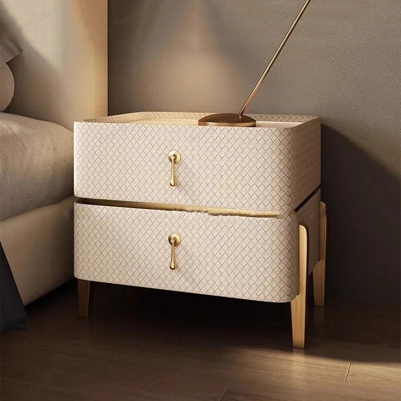 

Nordic Minimalist Nightstand Design Drawer Aesthetic Storage Nightstand Trendy Classic Bedroom Furniture
