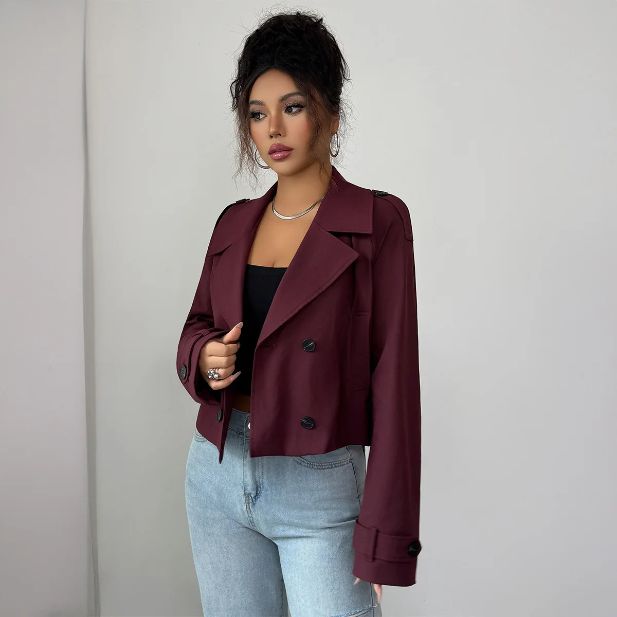 Casual Simple Long-sleeve Jacket Vest Coat Women's Clothing 2026 Fall/winter Dresses For Women Midi Prom Boho