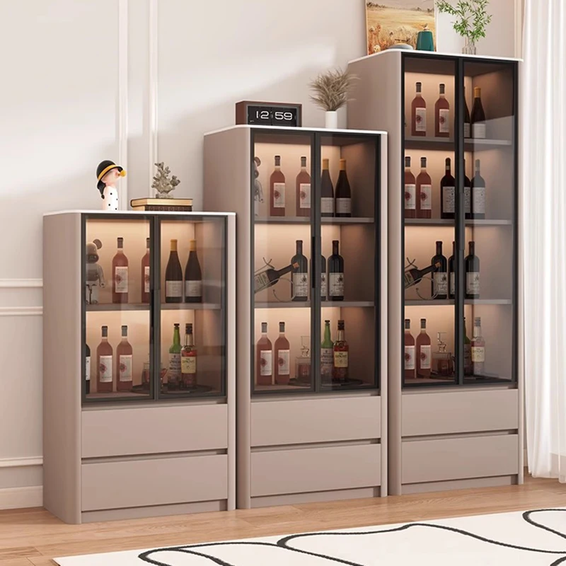 

Designer Shelves Bar Cabinet Living Room Mobile Kitchen Restaurant Luxury Display Wine Cabinet Modern Estante Home Furniture