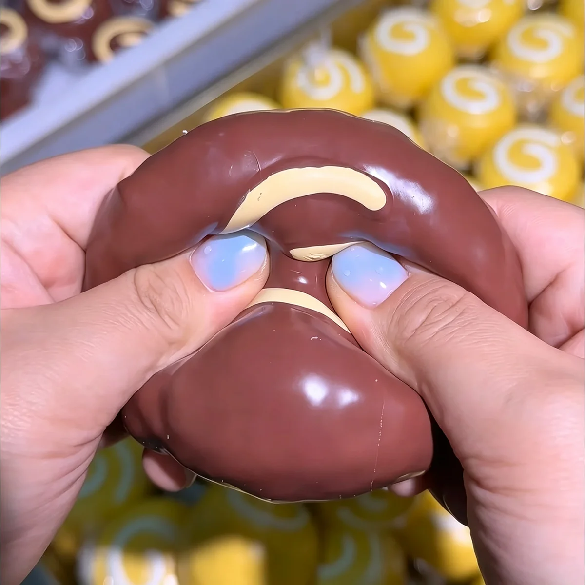 Handmade Crispy Swiss Roll Love Pig Soft Toy Cute Slow Rebound Stress Reliever ASMR Pinching Toy