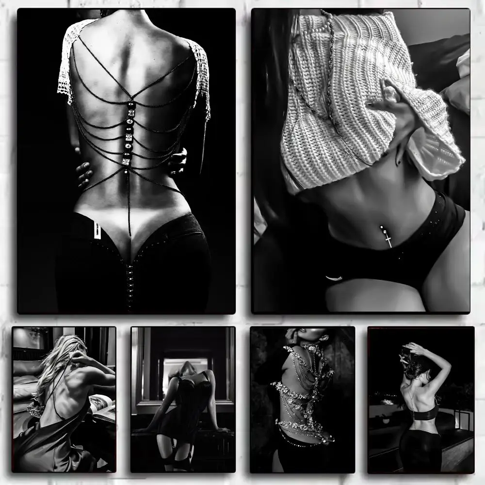 

Sexy Beauty Back Waistline Poster Home Living Bed Room Bar Hallway Sticky Wall Art Printing Waterproof Aesthetic Decor