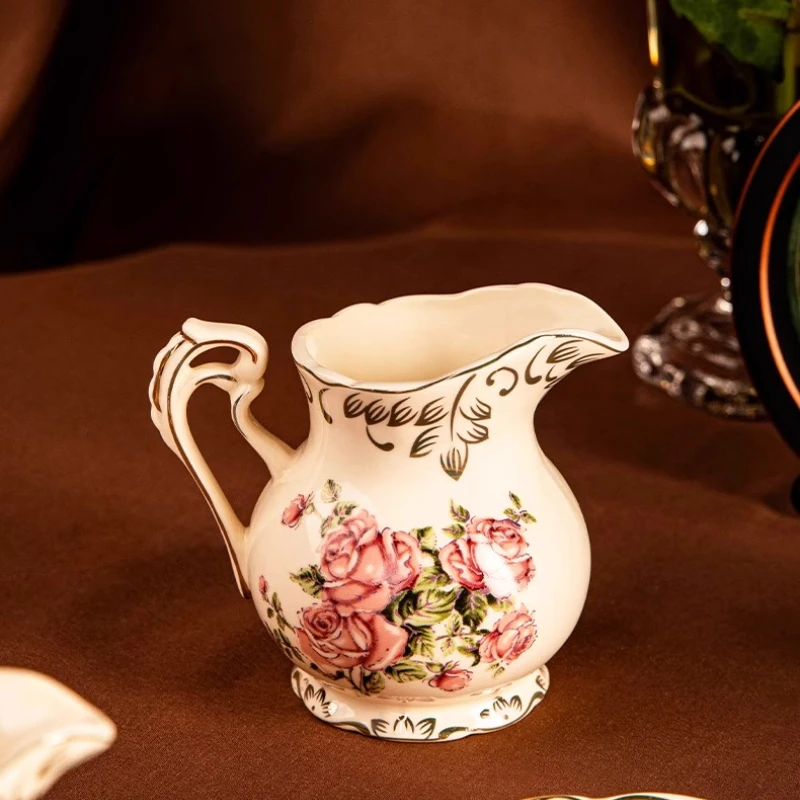 

Керамический кофе латте, молочный чан, изысканный французский молочный горшок, кипящая заостренная чашка