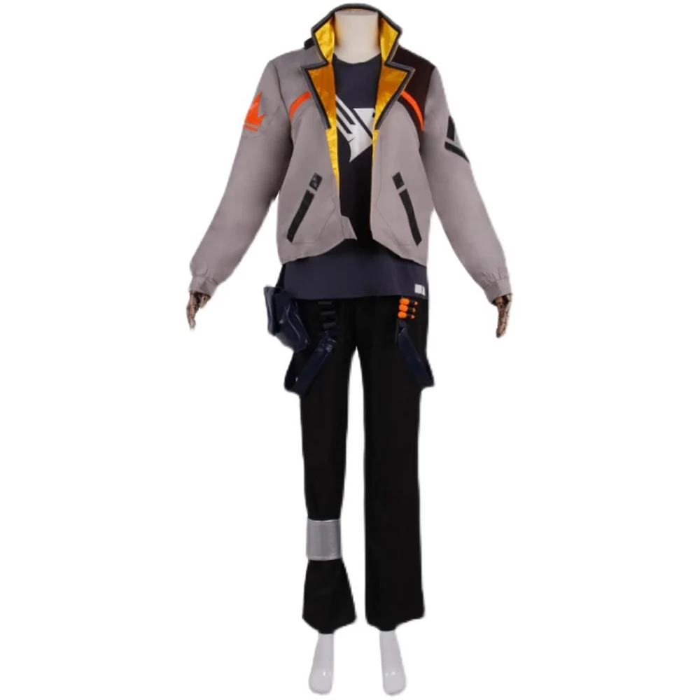 VALORANT Phoenix Cosplay Kostuum Volledige Set Fire Agent Outfit Halloween Party Cosplay Videogame Karakterkostuum FPS Cosplay