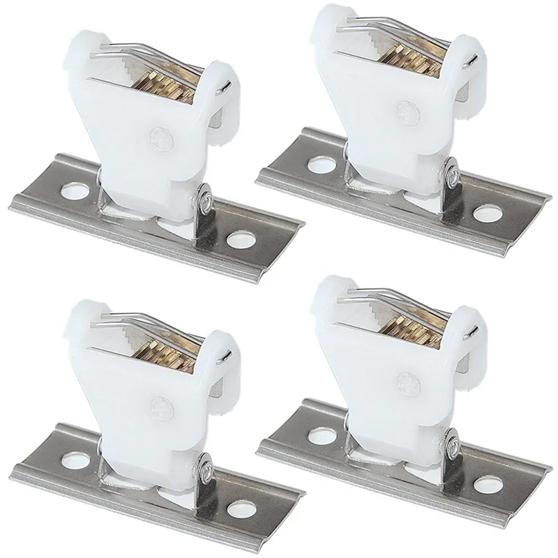 Mecanismo de bloqueio de cabo MAKE-16Pcs bloqueio de cabo branco para 3 linhas tipo giratório plástico branco e suporte de aço inoxidável para persianas romanas