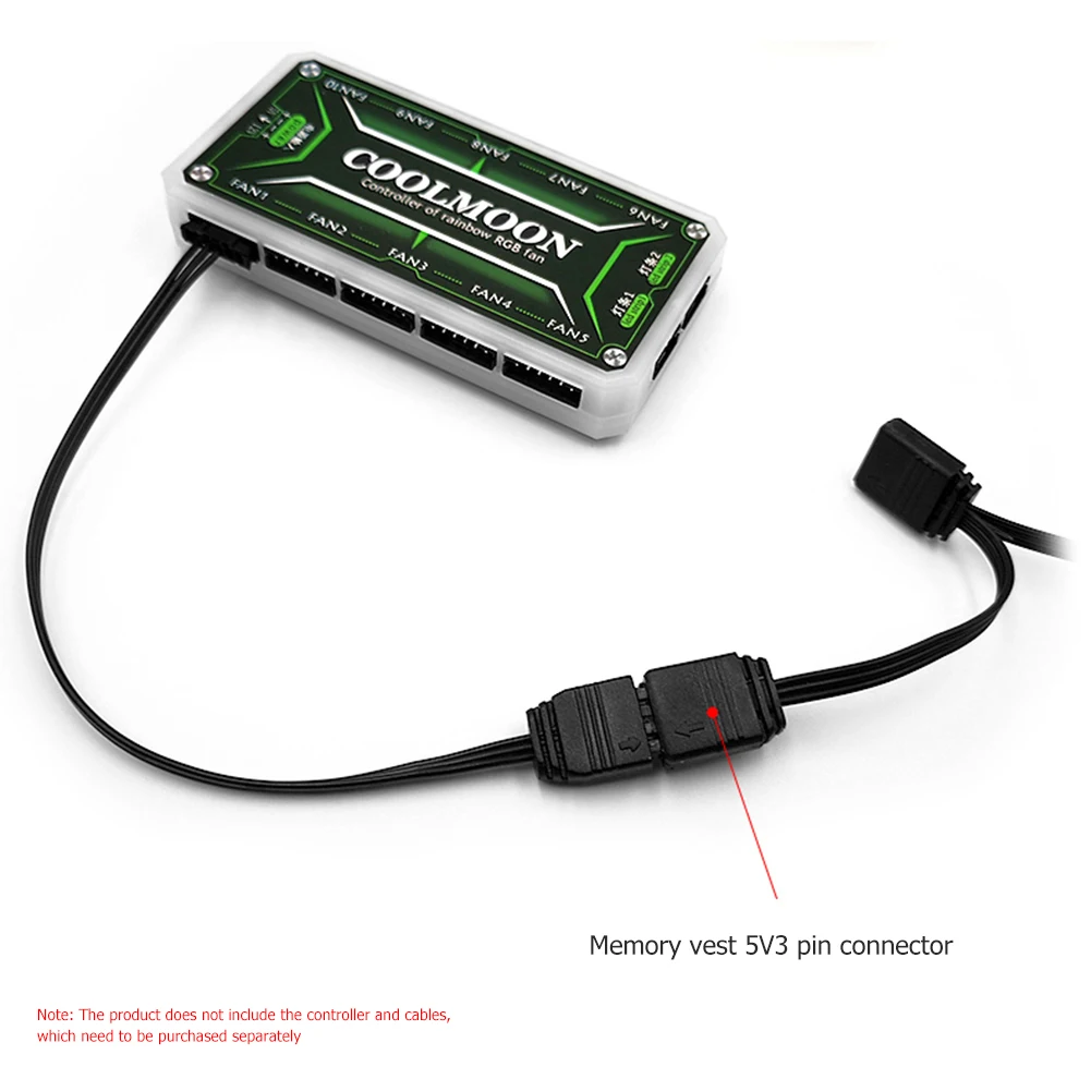 COOLMOON CR-D134S RAM теплорасширитель адресный RGB-кулер памяти для настольного ПК