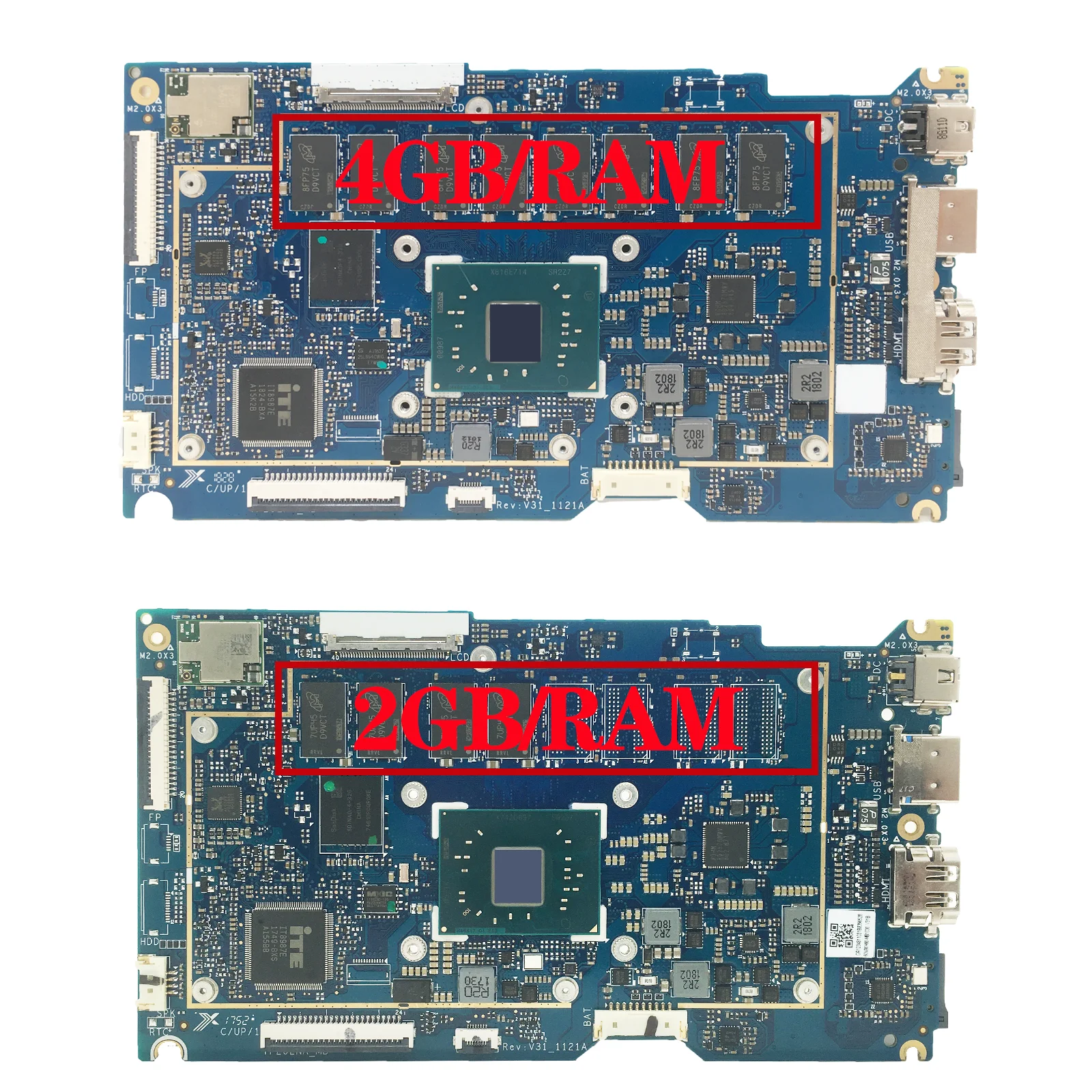 KEFU Notebook Mainboard TP202NA With N3350 N4200 2GB/4GB-RAM For ASUS VivoBook Flip 12 TP202N TP202NAS J202NA Laptop Motherboard