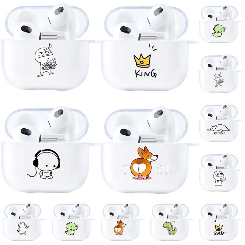 Capa For Airpods Pro 2 Case Airpods Pro Case For Airpods 4 3 2 1 Clear Earphone Cover Air Pod 4 Wireless Bluetooth Soft Bumpers