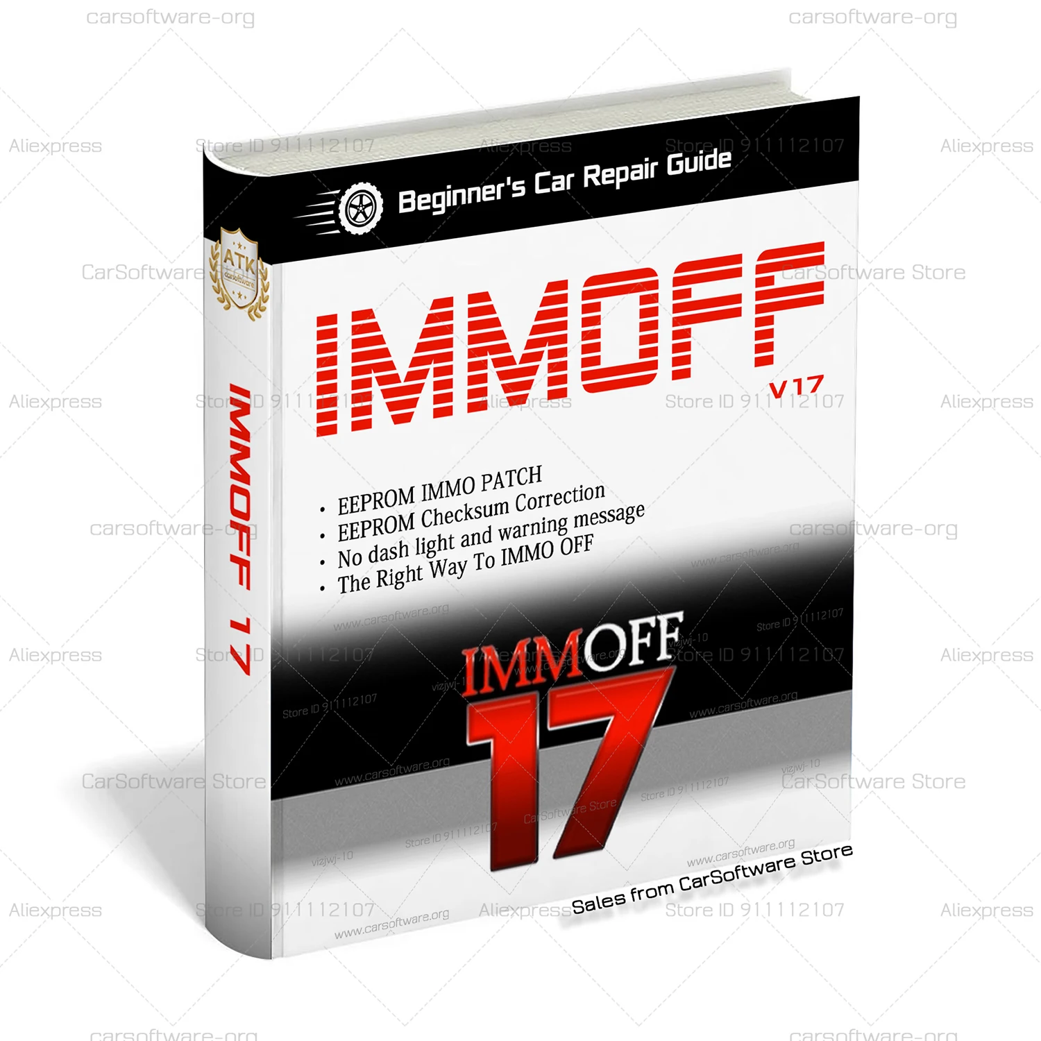 IMMOFF17 Для Au-di EEPROM IMMO PATCHE Коррекция клетки EPROM Без приборной панели и предупреждающее сообщение Правосторонняя к IMMO OFF