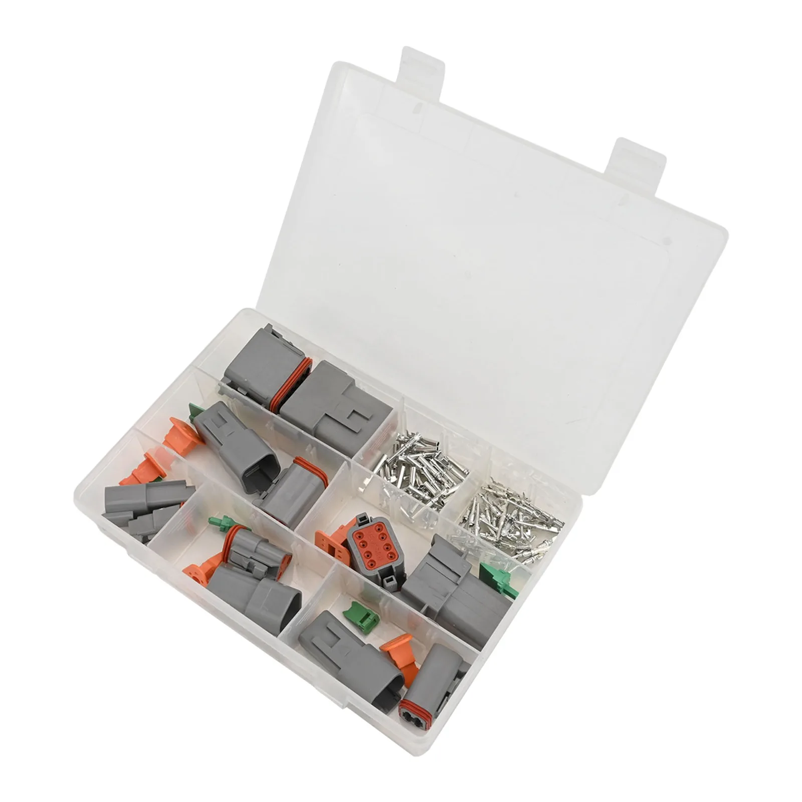 

Комплект разъемов для электрических проводов с водонепроницаемой конструкцией, подходящий для легковых автомобилей, грузовиков и лодок с различными размерами штифтов