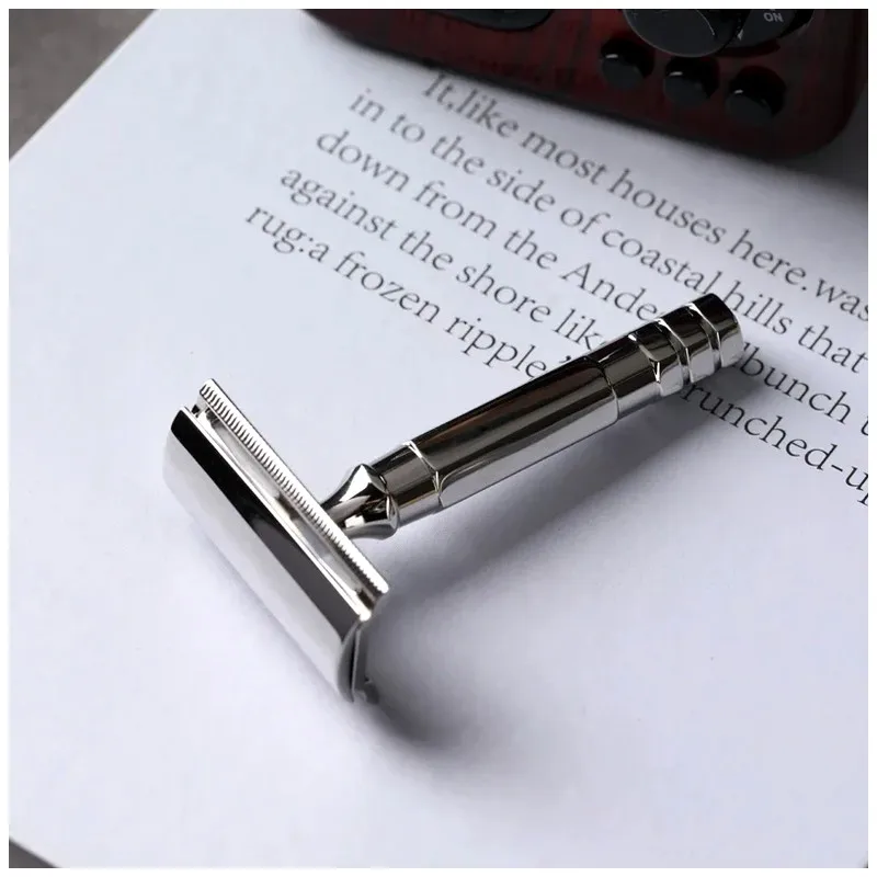 Yaqi THOT Stainless Steel Safety Razor Best Gift for Men Wet Shave Tools Mens Grooming Tools Shaving Products