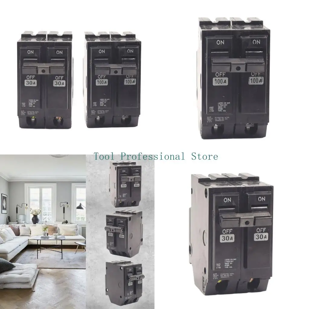 57QF Insert Type Miniature Circuits Breaker 2P Double Poles for Home & Commercial Use