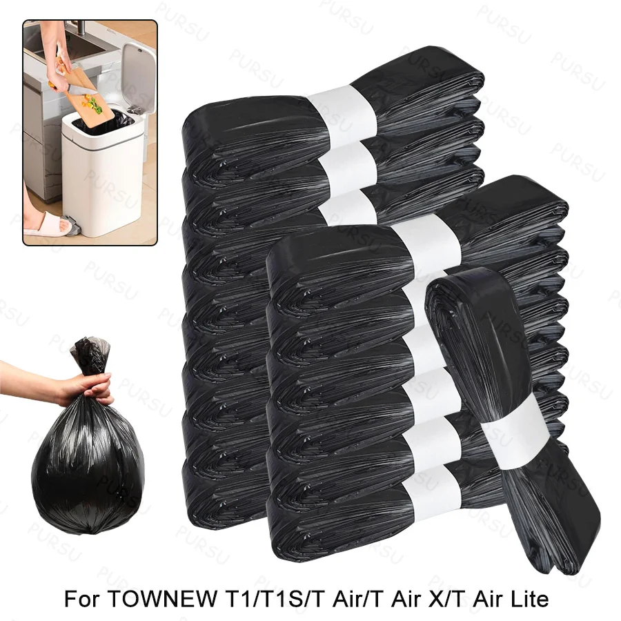 Sacos de lixo de substituição de lata de lixo inteligente para towernew t1/t1s/t ar/t ar x/t air lite série recargas sacos saco de lixo saco de fraldas