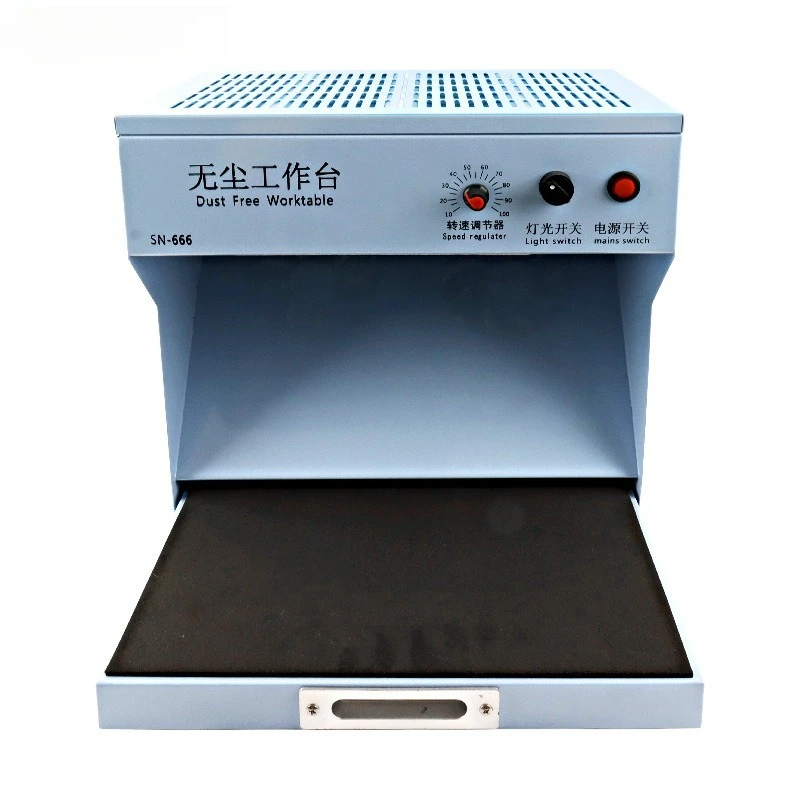 Dust-free workbench mobile phone repair screen film dry adhesive negative ion workshop double station