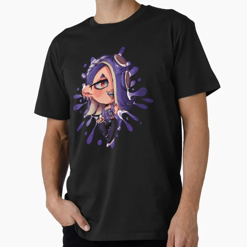Shiver Deep Cut Tridenfer Funny Cartoon Video game Splatoon Gift T-Shirt for gamer y2k clothing Short-Sleeve Tee All Size Tops