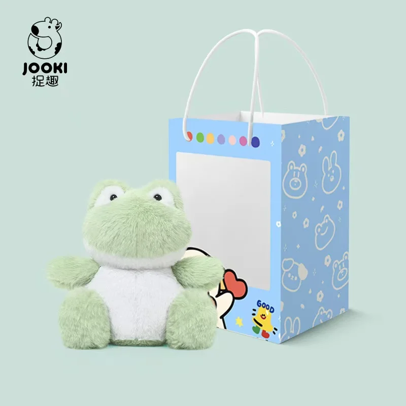 26cm 새로운 시뮬레이션 재미 있은 개구리 인형 플러시 장난감 수제 만화 애니메이션 귀여운 베개 우아한 어린이 생일 선물 재미 인형