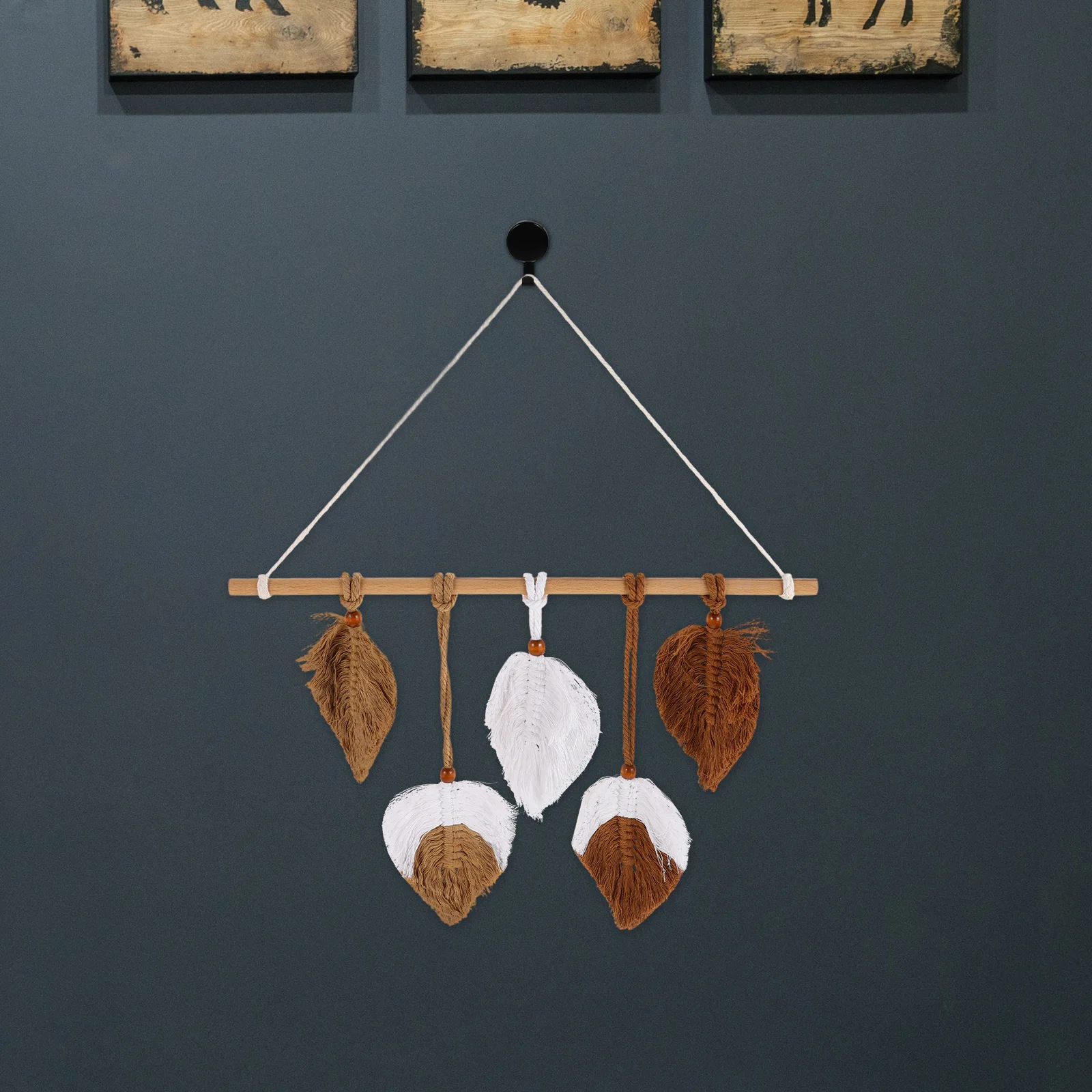 

Home Decor Weaving Leaves Wall Hanging Bedroom Boho Macrame Wall-mounted Bohemia Tapestry Decoration