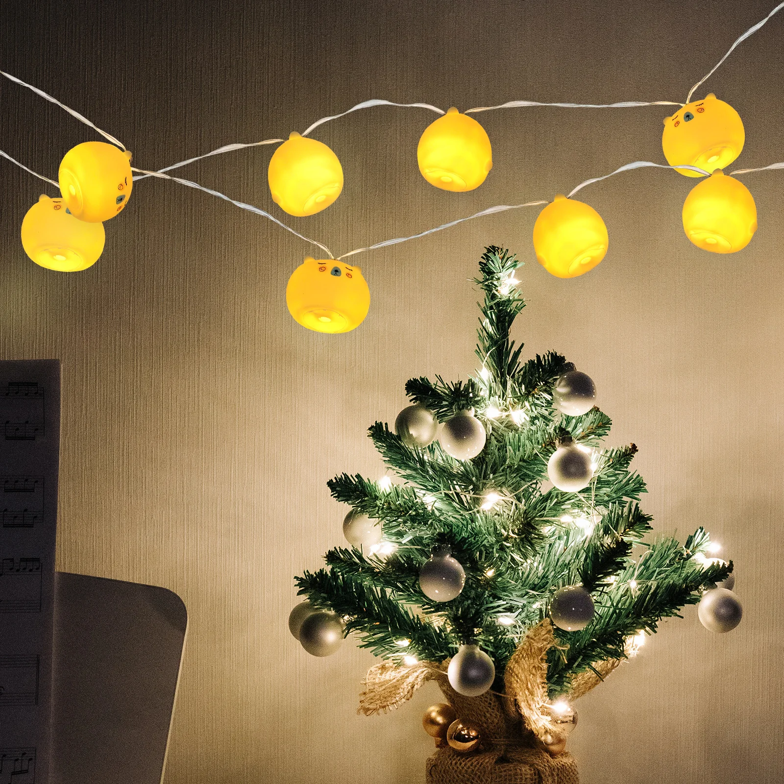 

1Pcs LED String Lights 20 Leds Waterproof Decorative Xmas Tree Lights Warm Christmas Party Light Strap Indoor Outdoor Festival