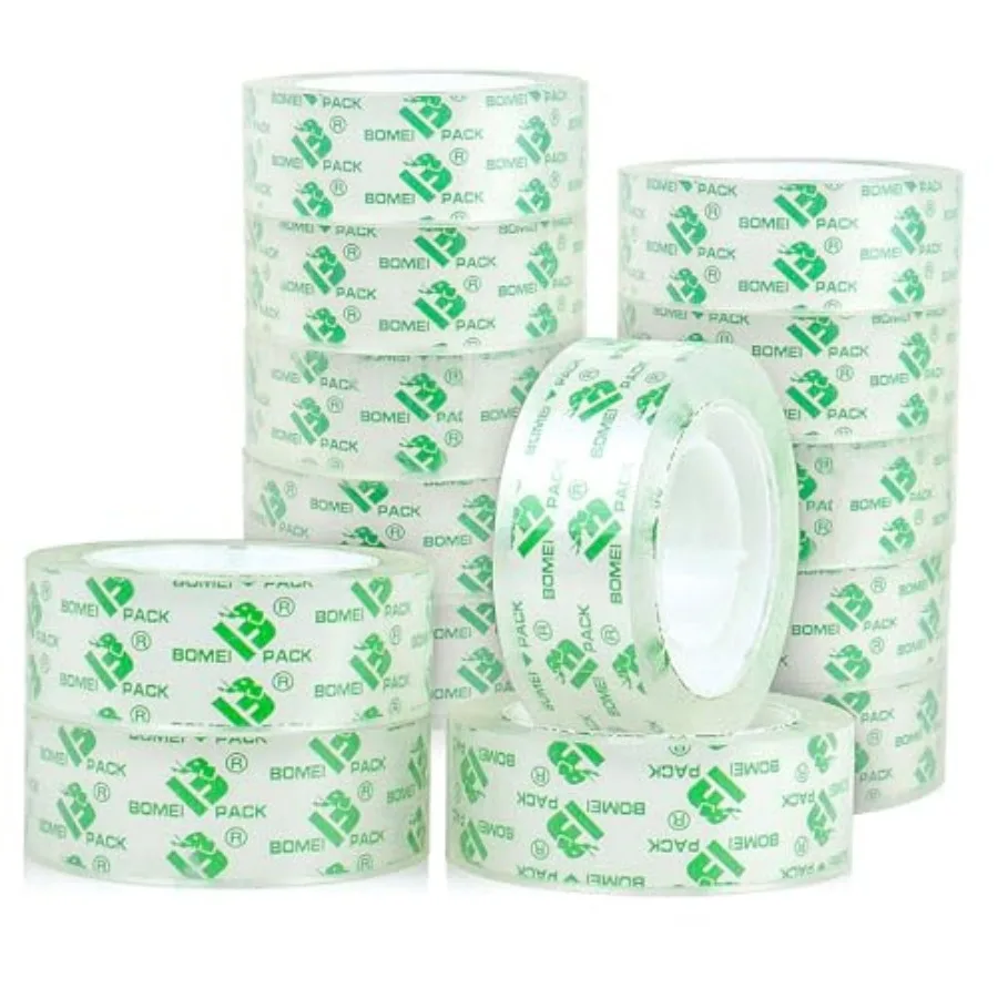 

Rolls Crystal Clear Tape, Transparent Tape Refills for Dispenser, Crafters Tape for Gift Wrapping, Home, School Office Supplies