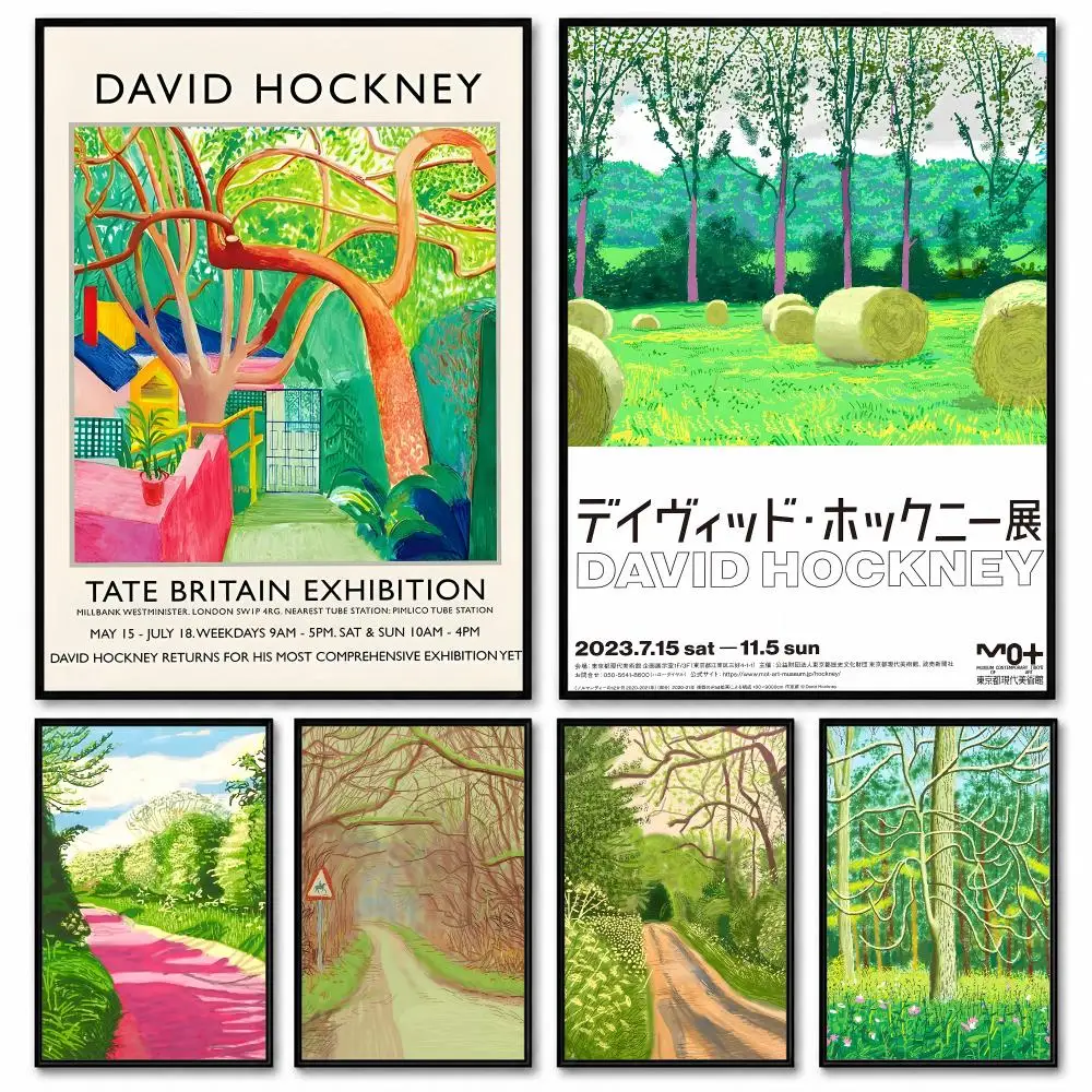 D-david HoCKney Art Prints Poster Room Decor Home Wall Art Printing Waterproof Garage BedRoom Posters Gift