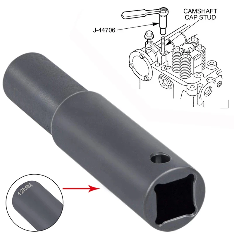 TM Rocker Arm Shaft Socket for Detroit Diesel 60 Engine Series Alternative to J-44706 12MM 12PT 1/2 Inch Drive Extra Deep Socket