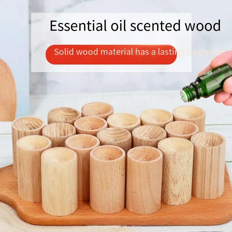 1/3 pz olio essenziale cilindro diffusore legno aiuto per il sonno Yoga legno diffuso diffusore aromaterapia senza fuoco supporto in legno essenziale