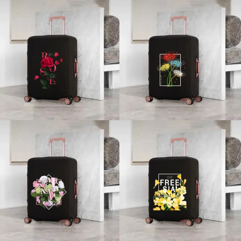 

Flower Pattern Travel Suitcases Set Scratch Resistant Protective Cover Thicker Luggage Suitable for18-32 Inch Travel Accessories