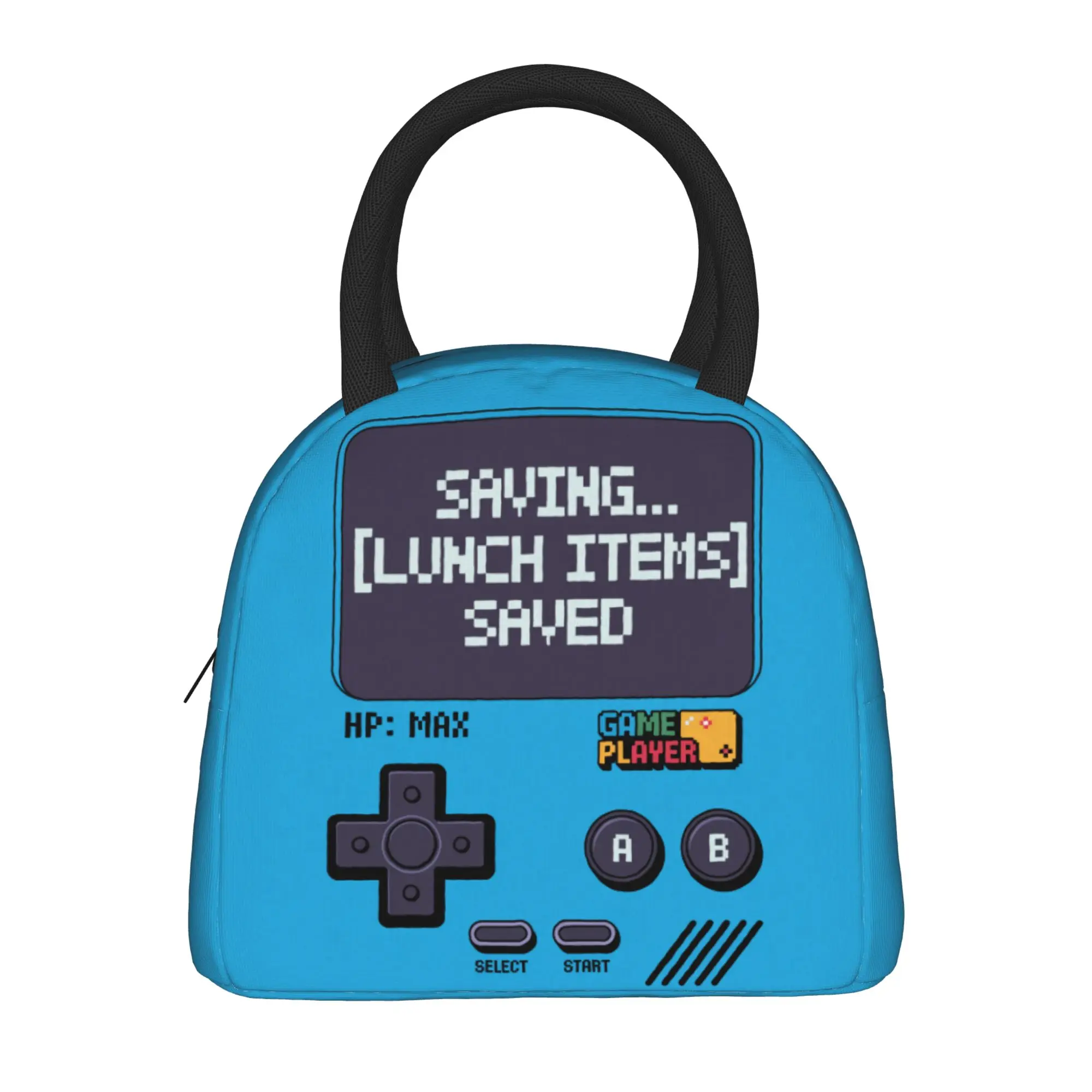 

Classic Handheld Game Player Lunch Bag for Boys Retro Video Game Console Thermal Cooler Box for Teens Gamer Gifts Large Capacity