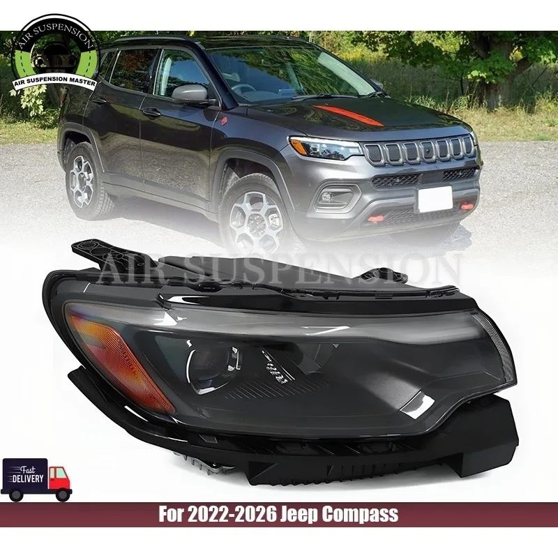 

USA Version LED Headlight Assembly For 2022-2026 Jeep Compass