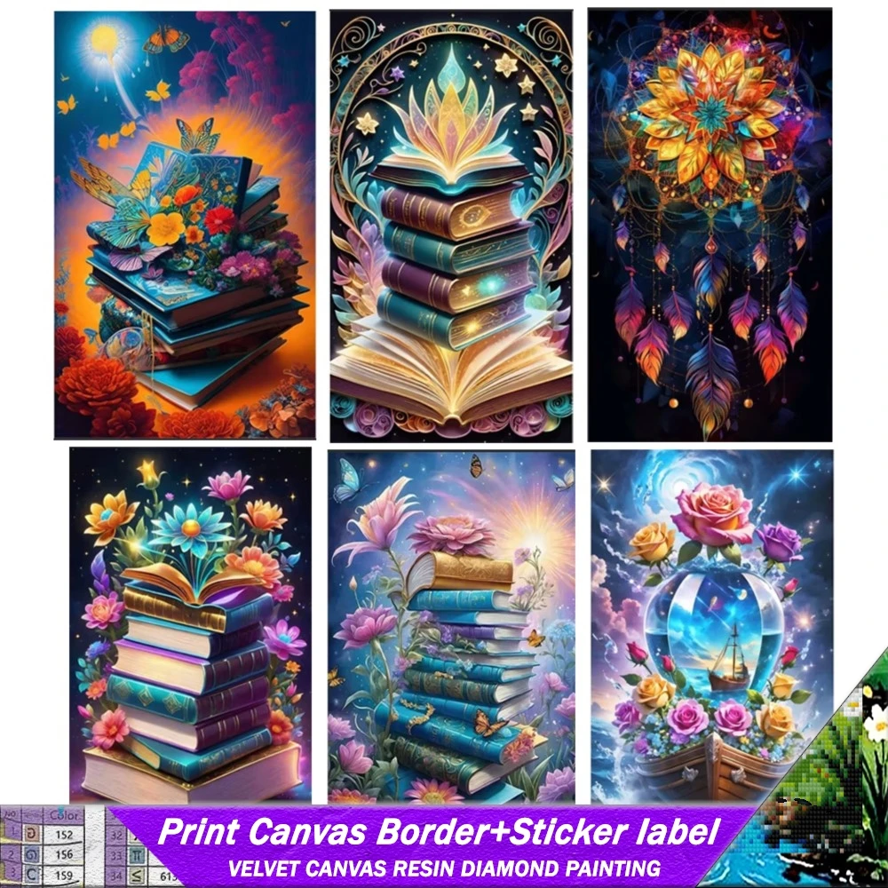 

Книга мечты 5D DIY алмазная живопись из смолы с наклейкой пейзаж Алмазная вышивка крестиком украшение дома