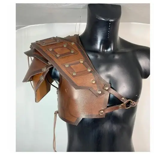 

Stage Props round Ring Rivet Armor Sports Outdoor Protective Gear oulder Protector Leather Armor Traditional Chinese Perfor...
