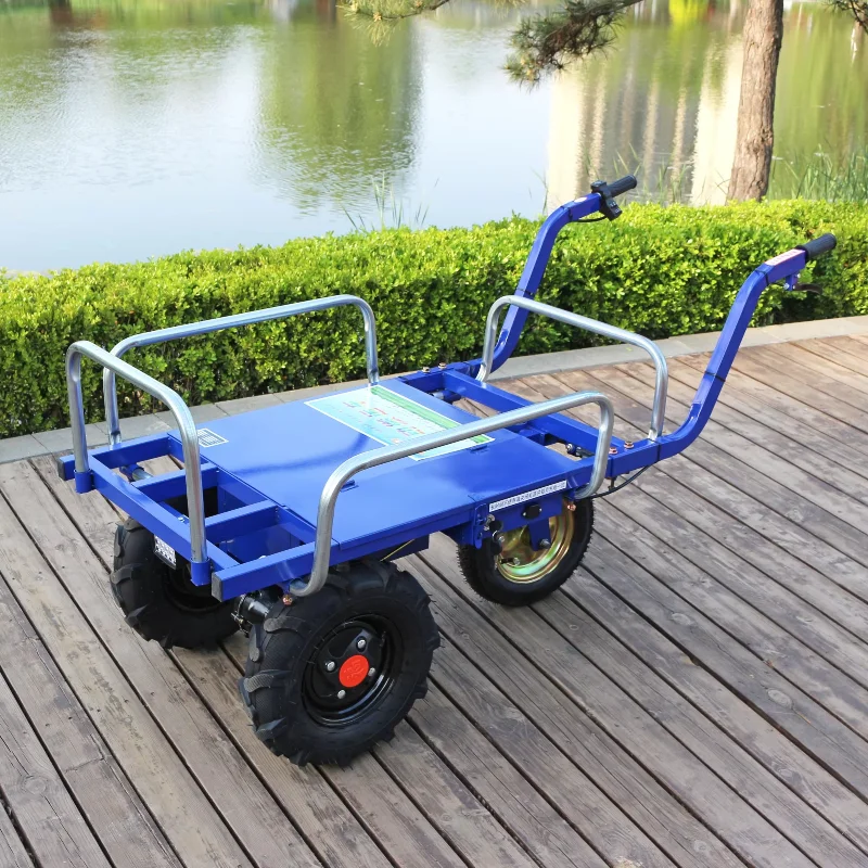 

Electric Trolley Cart Agricultural 3 Wheels Wheelbarrow Home Handling Farming Orchard Hill Climbing Transport