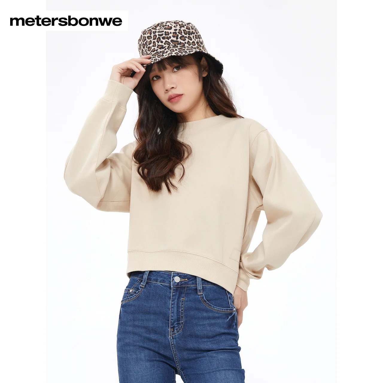 Metersbonwe Hoodie Women Spring Autumn Basic Pullover Ladies Classic Fit Solid Color Top Brand High Quality