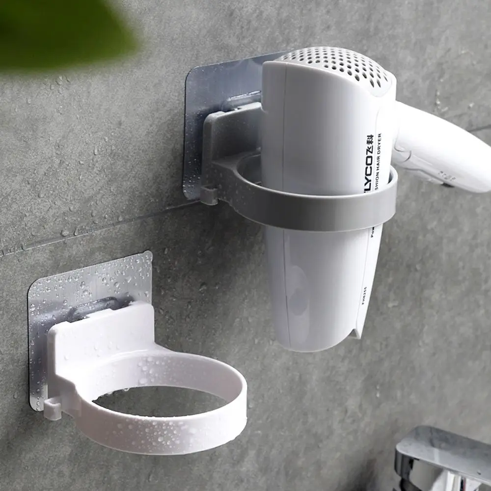 

Durable High Quality Bathroom Wall Mounted Shelves Organizer Hairdryer Holder Hanger Storage Rack Wall Shelf