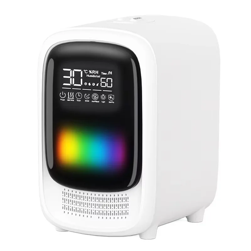 3.5L Dual Mist Humidifier with Bluetooth Speaker, Large Capacity Cool Mist Air Humidifier for Bedroom, Ultra-Quiet Desktop Moist