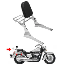 Chrome Motorcycle Rear Sissy Bar Backrest Luggage Rack For Suzuki Volusia VL800 Boulevard M50 C50 2005-2011