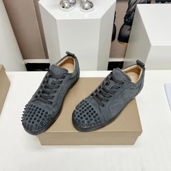 Summer Cl Shoes Fashion Design Low Top Men's Black Board Shoes Street Shot Causal Fashion Solid Single Women Flat Shoes