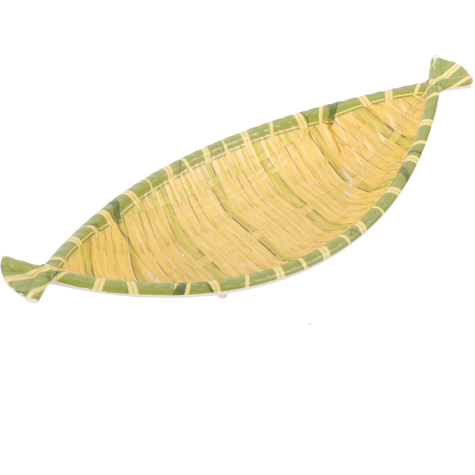 

Snack Plate Decorative Food Serving Dish Non-Slip Bottom For Home Party Camping Picnic Countryside Style Practical Tray