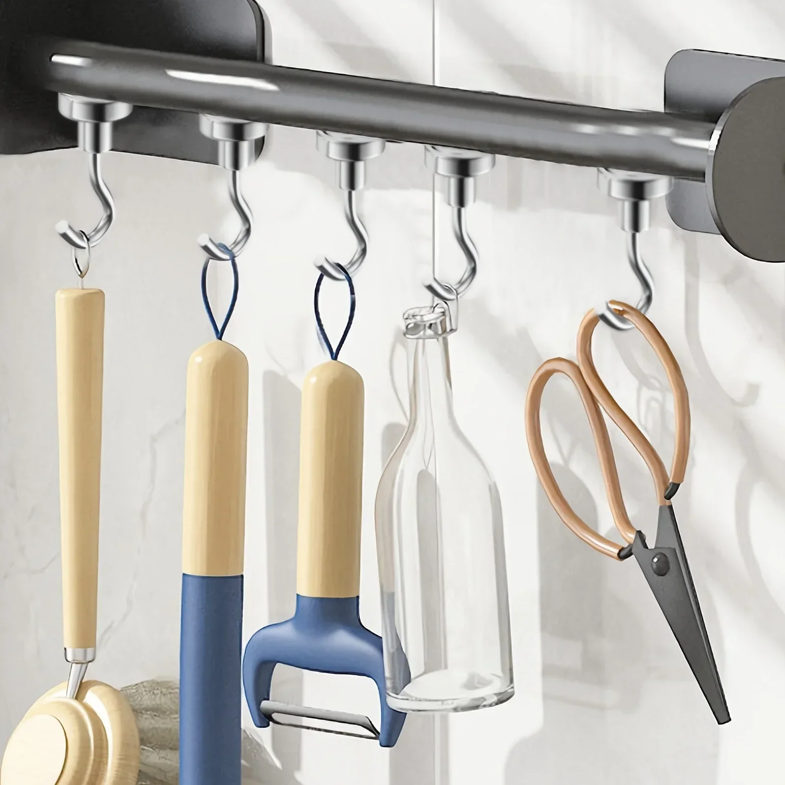 4/10pcs Magnetic Hooks 50Lbs Heavy Duty for Cruise Cabins,  Neodymium with Hooks for Hanging.Hooks Magnetic Hanger for Toolbox image 5