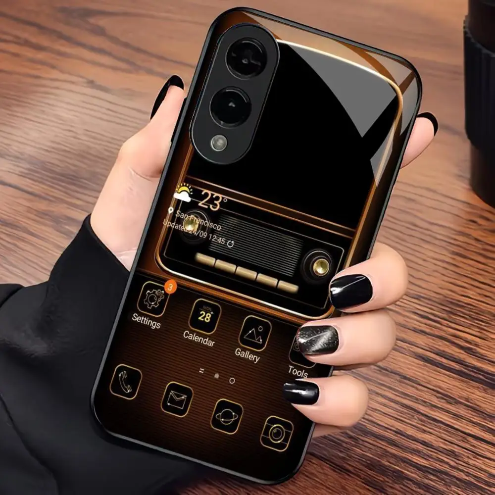 

System interface Mobile phone PhoneCase Glass PhoneCase for Samsung Galaxy S26 S25 S24 S23 S22 S21 FE,Ultra,Plus Dropresistant