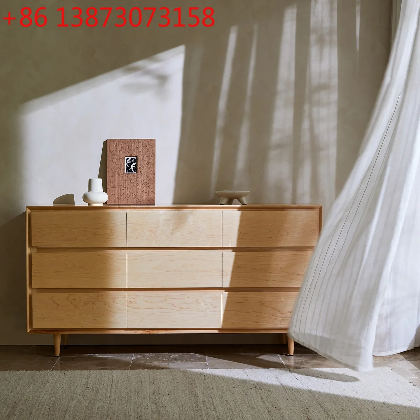 

Шкафы для хранения Day and Night Nine Chest, шкафы для хранения из массива дерева в скандинавском и японском стиле, простые шкафы для хранения для спален.